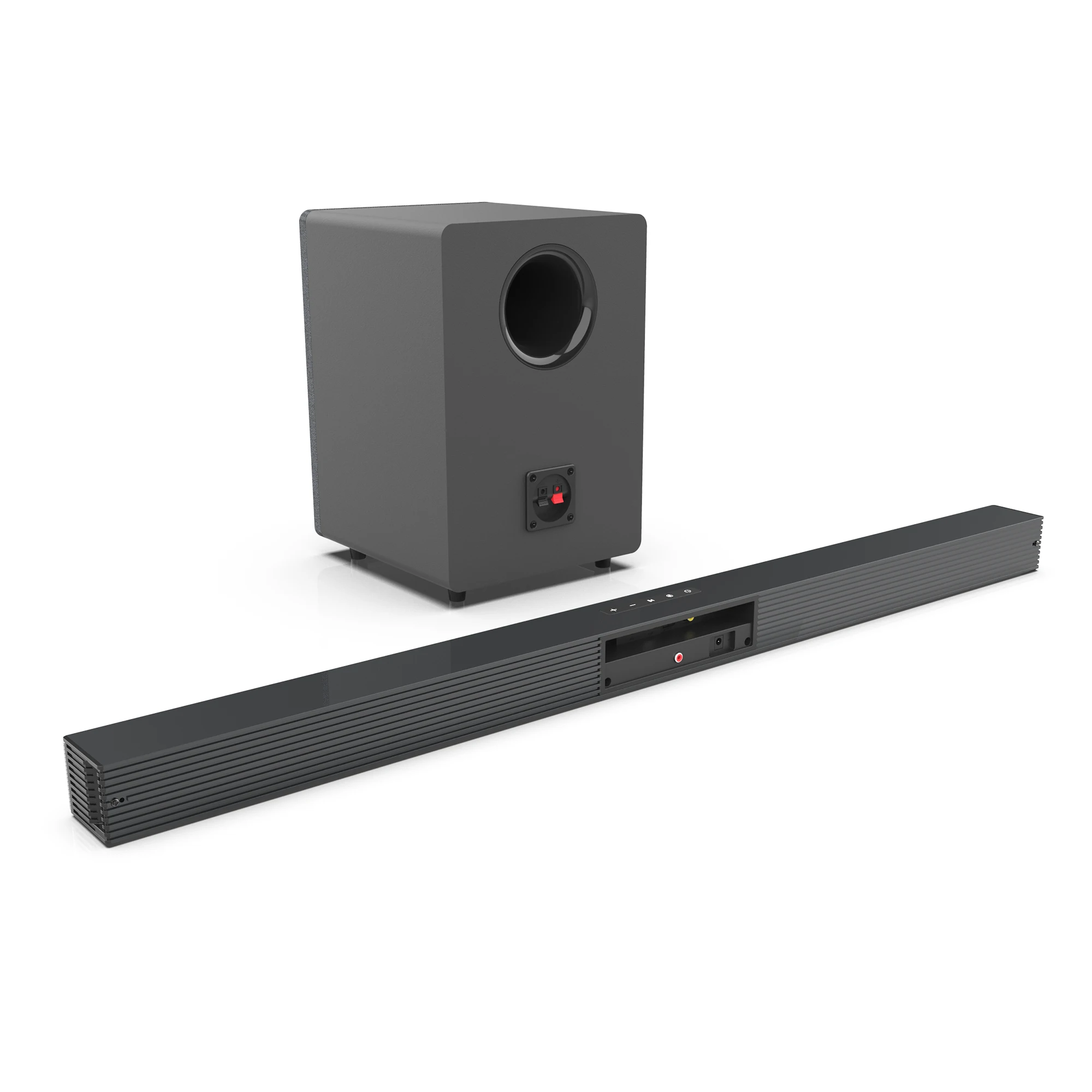 84W TV Sound Bar with Subwoofer Box Soundbar 2.1 Wireless Speaker Home Theater Surround Sound System Aux/USB/Optical/Coaxial/RCA