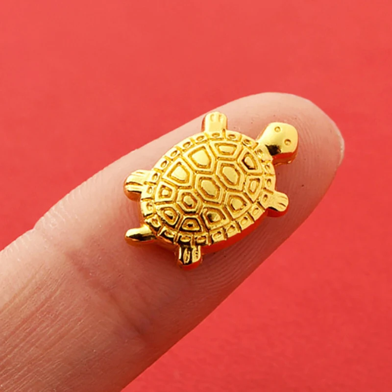 1Pc Golden Feng Shui Money Lucky Wealth Turtle Temple Money Toad Crane Auspiciou Pray Characterize Fortune Wealth souvenir Gift