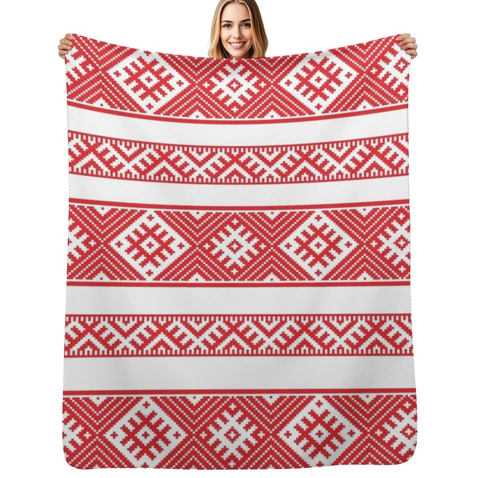 

Belarusian Ornament - Belarus Flag Throw Blanket decorative for babies Picnic Summer Blankets