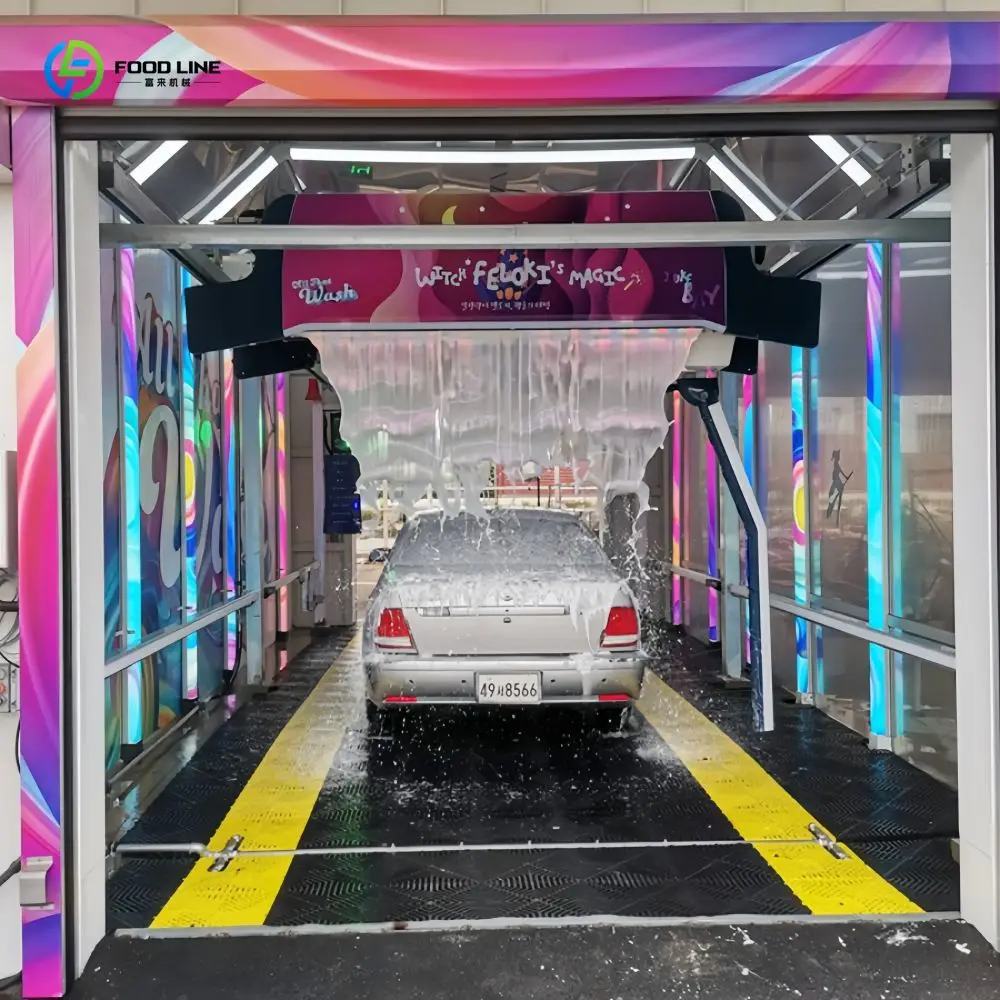 World’s Newest 360° Non‑Contact Car Wash Machine, 100‑300Bar Adjustable Water Pressure, Support Card Swipe & Scan Code Payment
