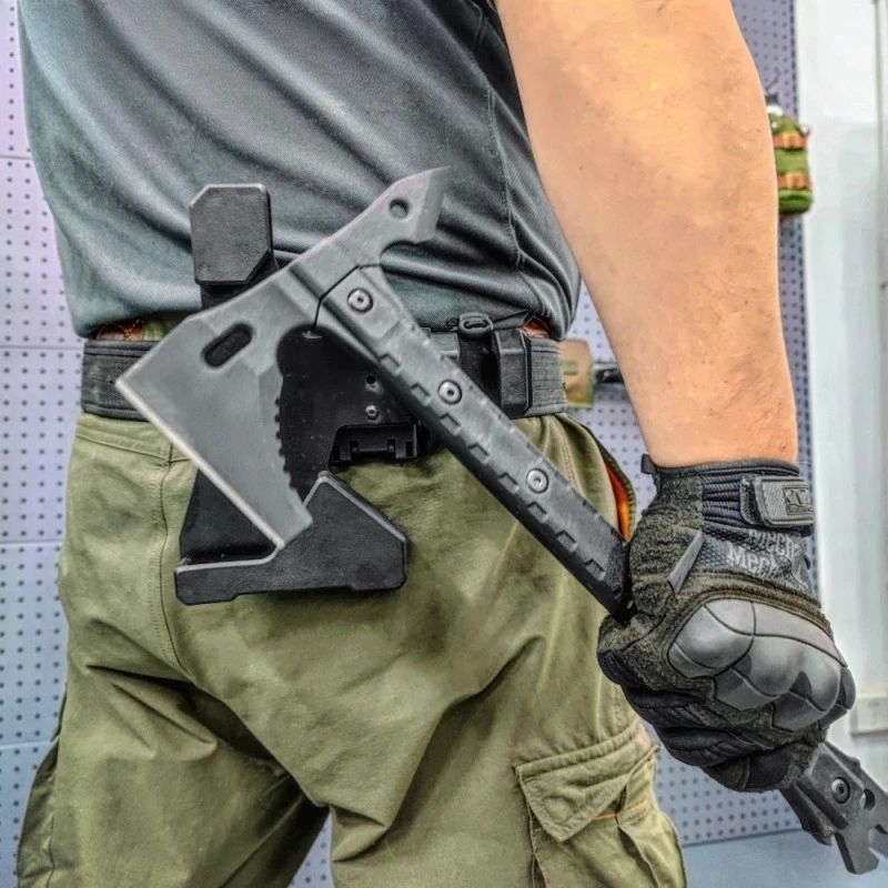 アウトドア多機能戦術片手サバイバル装備斧キャンプハイキング護身用伐採EDCツール