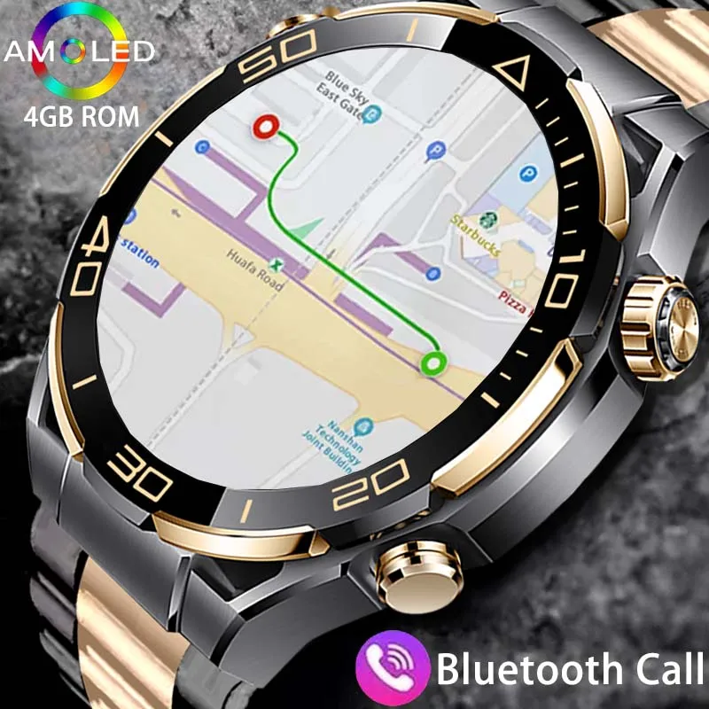 

2024 For Huawei Xiaomi Men's Smartwatch Bluetooth Call 1.62" 480*480 AMOLED HD Screen 4GB ROM NFC Waterproof Women's Smartwatch