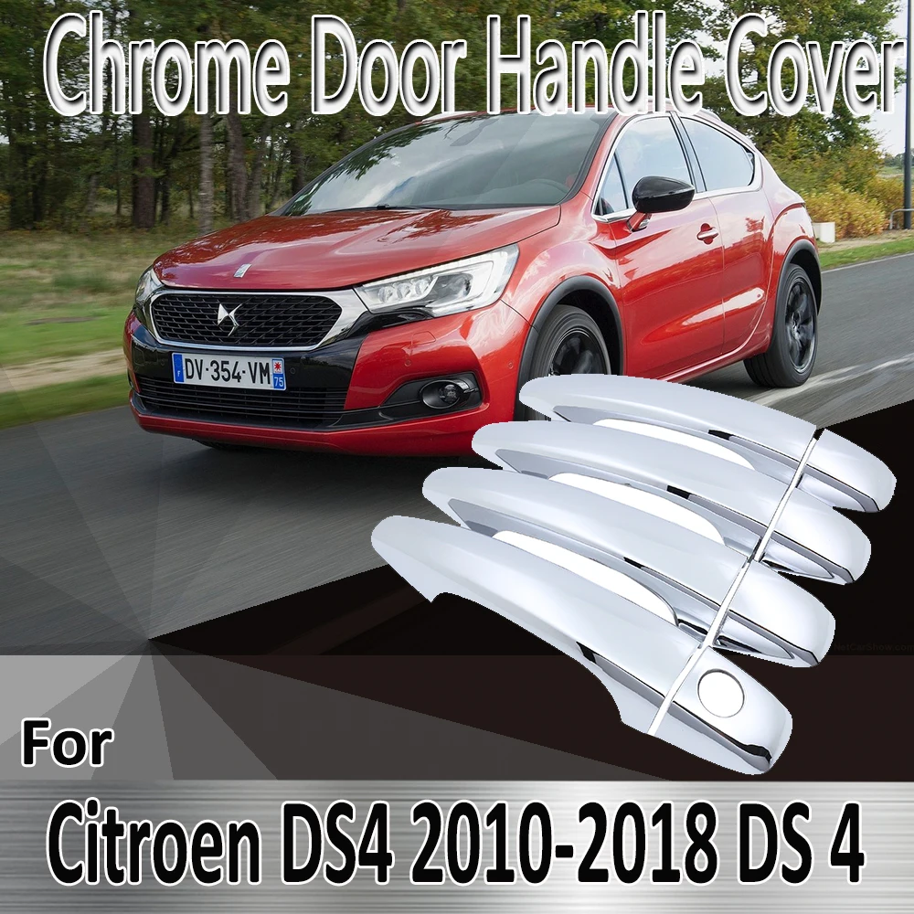 

For Citroen DS4 DS 4 2010~2018 2015 2016 2017 Styling Stickers Decoration Chrome Door Handle Cover paint Refit Car Accessories