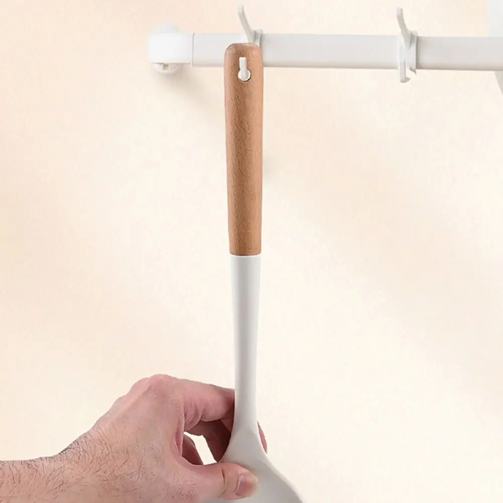 

Heat Resistant Silicone Spatula Kitchen Gadgets Wooden Handle Shovel Soup Spoon Ladle Non Stick Kitchen Cooking Utensils