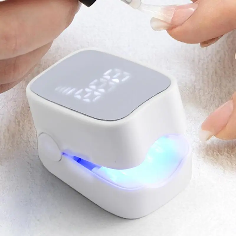 LED Nail Lamp Digital Display LED Fingernail Light USB Charging Nail Dryer Lamp for Nails Gel Polish Fast Curing Dryer Drying
