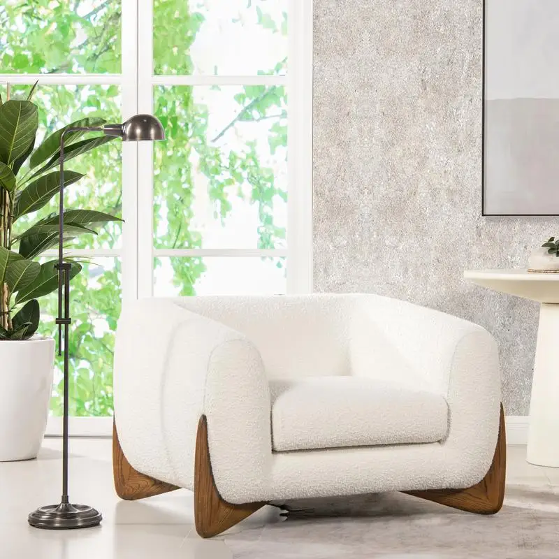 Ivory White Boucle … - image