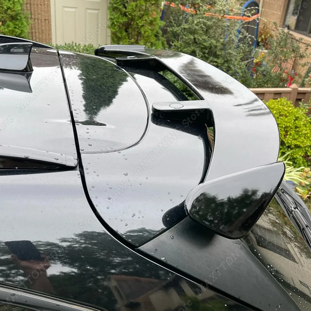 Rear Trunk Spoiler Lip Cap For Seat Ibiza Leon 2009-2021 Hatchback Gloss Black Tail Wing Splitter Body Kit Car Styling Accessory