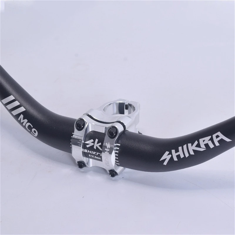 SHIKRA Mountain Bike Stem Bicycle Accessories CNC CNC Aluminum Alloy Lightweight Hollow Short Stem 31.8*35 Downhill Accessories