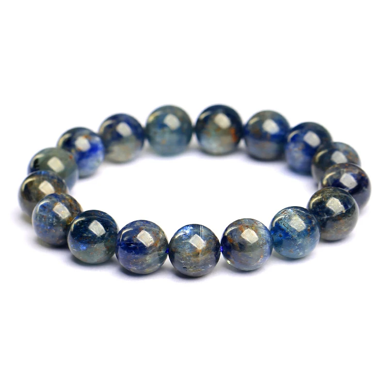 

Trendy Blue Kyanite Bracelet for Women Men 7MM Natural Healing Stone Elastic Beads Unisex Fashion Jewelry for Daily Wear 1736