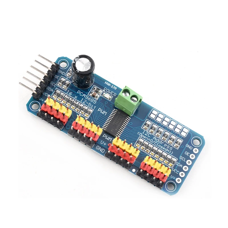 PCA9685PW 16 canales 12 bits PWM/Servo Driver-I2C interfaz PCA9685 módulo Raspberry pi escudo módulo servo escudo