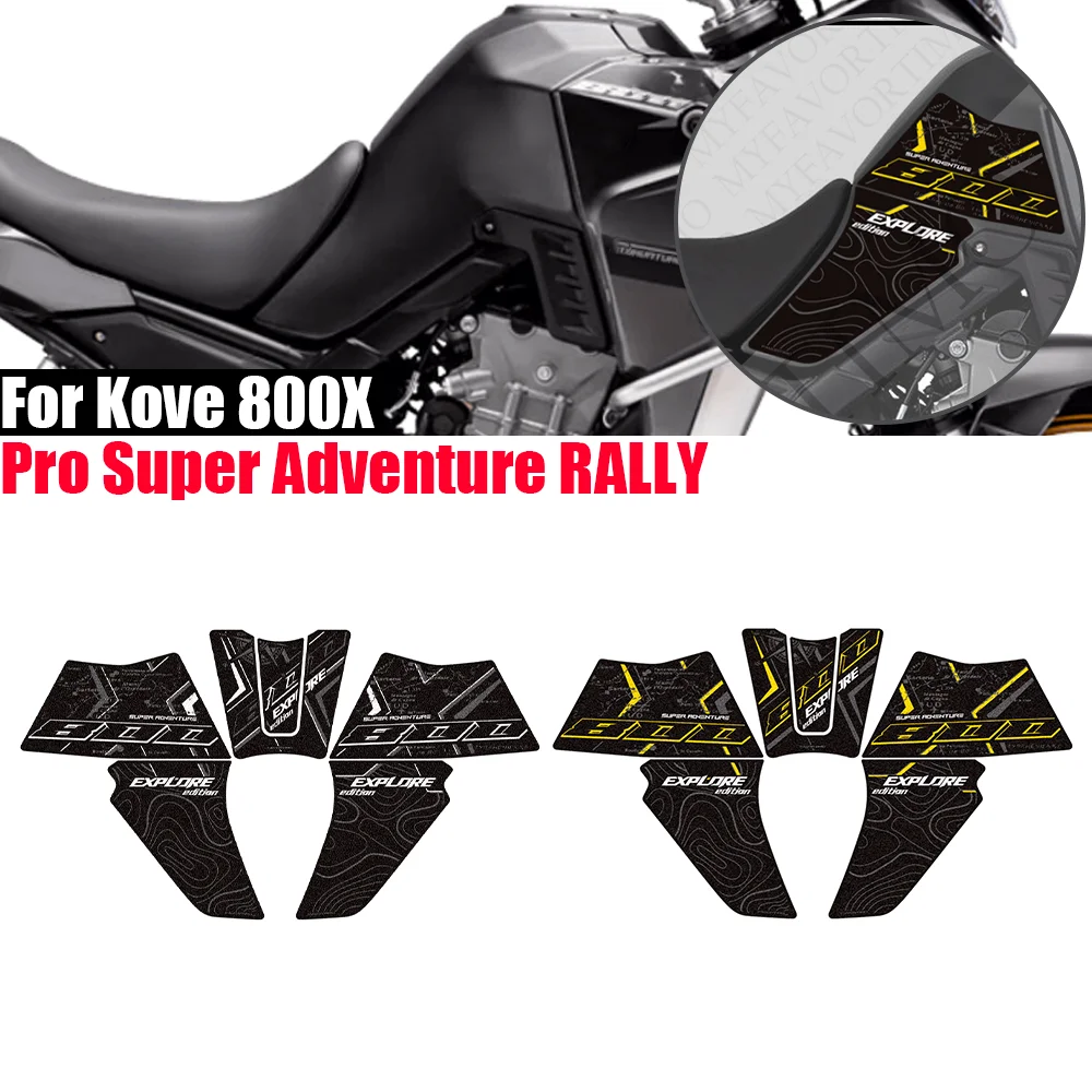 For Kove 800X 800 X Pro Super Adventure RALLY 2025 2026  ADV Tank Pad Sticker Motorcycle Fuel Tank Protection moto Decals