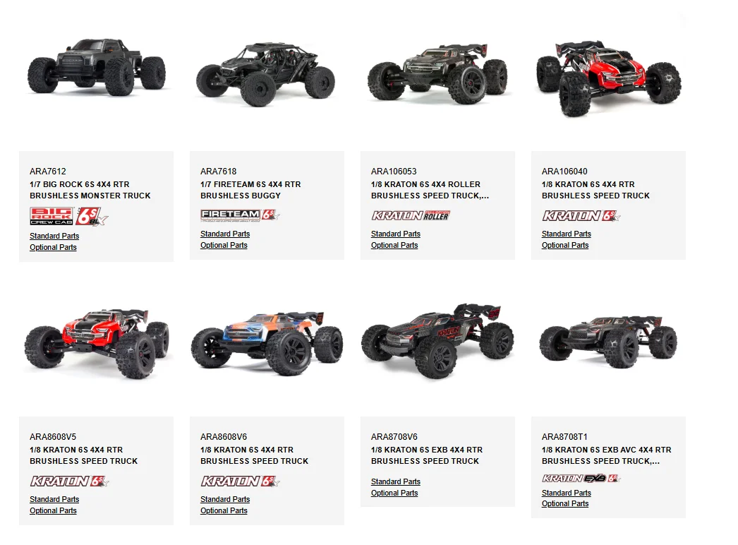 Brazos de suspensión inferiores delanteros originales ARRMA ARA330656, 135m, para BIG ROCK FIRETEAM KRATON NOTORIOUS OUTCAST TALION, pieza Rc