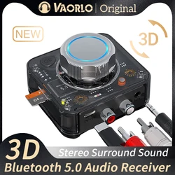 Bluetooth 5.0 Audio Receiver 3D Stereo Sound Wireless Adapter Support SD TF Card Play RCA 3.5mm AUX Jack For Car Kit Speaker Amp