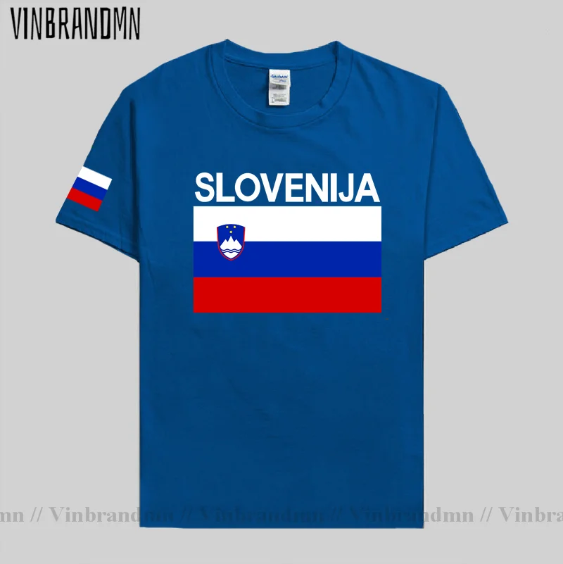 Slovenia Slovene Men Tshirt Jerseys Nation Team T Shirt 100% Cotton T-shirt Clothing Tops Tees Country Sporting SVN Slovenija SI