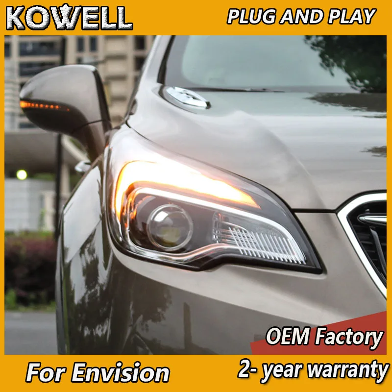 Car Styling for Buick Envision Headlight 2014-2019 Envision Headlamp DRL Turn Signal High Beam Projector Lens