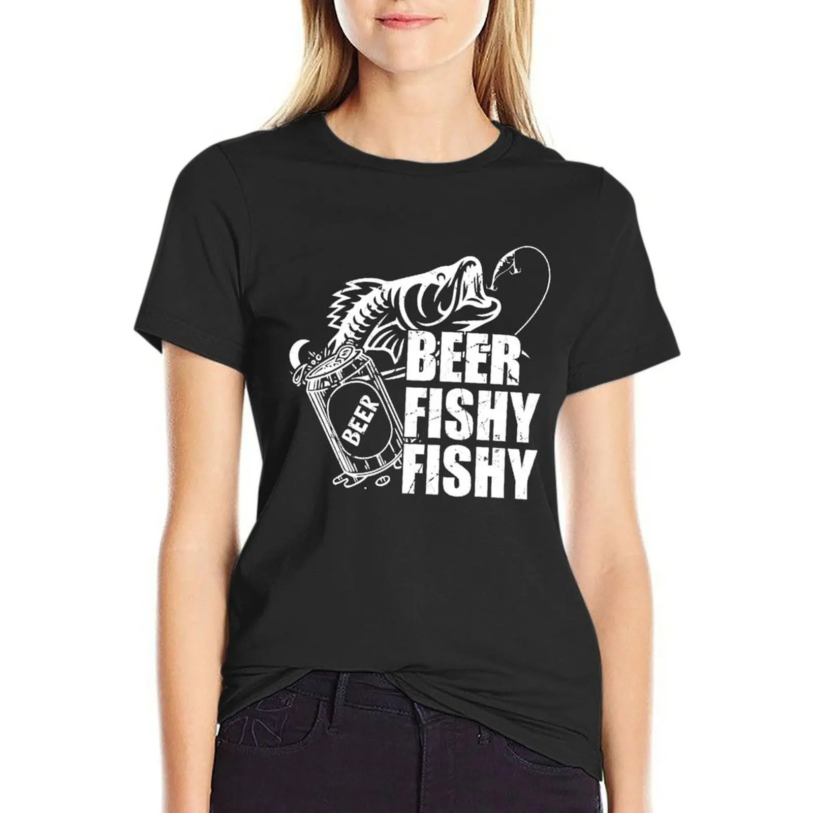 

Beer Fishy Fishy T-Shirt blanks graphics t shirts for Womens