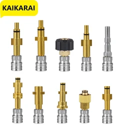 Pressure Washer Quick Connector 1/4 Stainless Steel Adapter To Washer Gun Nozzle Foam lance Fitting For Karcher Bosch Lavor