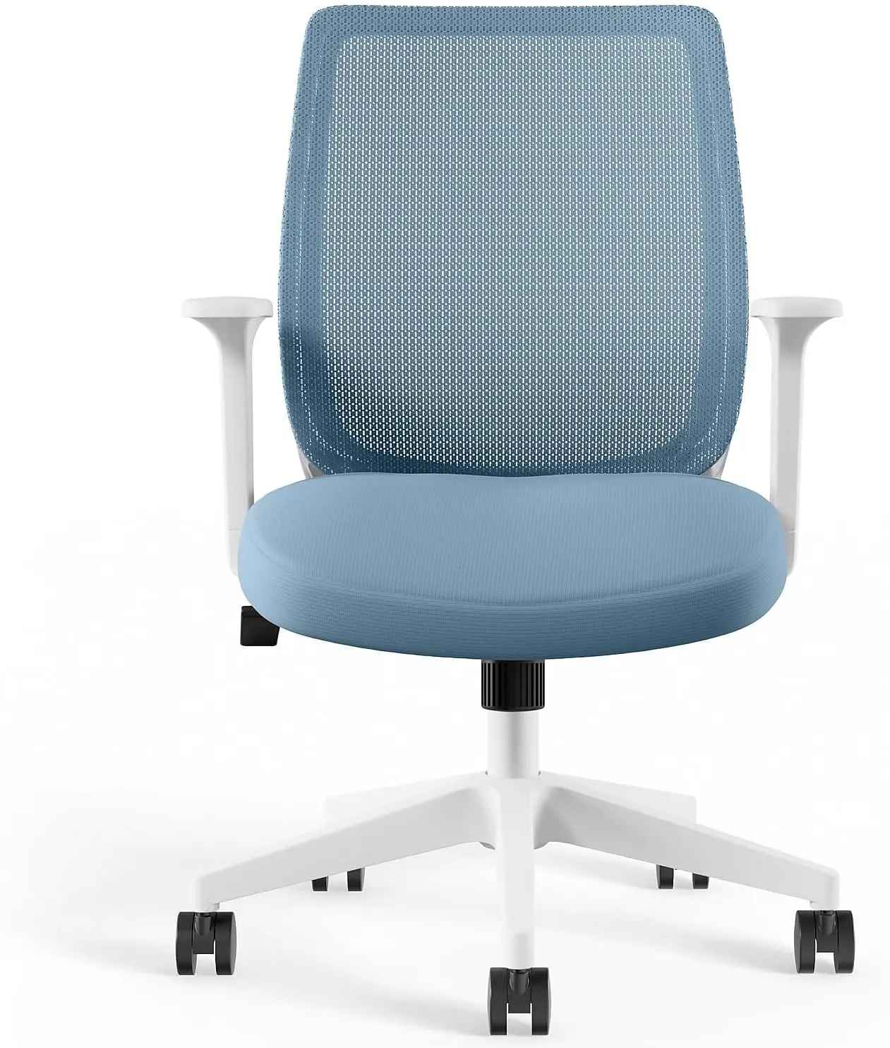 Union & Scale Essentials Chair Swivel Task Seating Seafoam Fabric Comfortable Workstation Support Adjustable Ergonomics