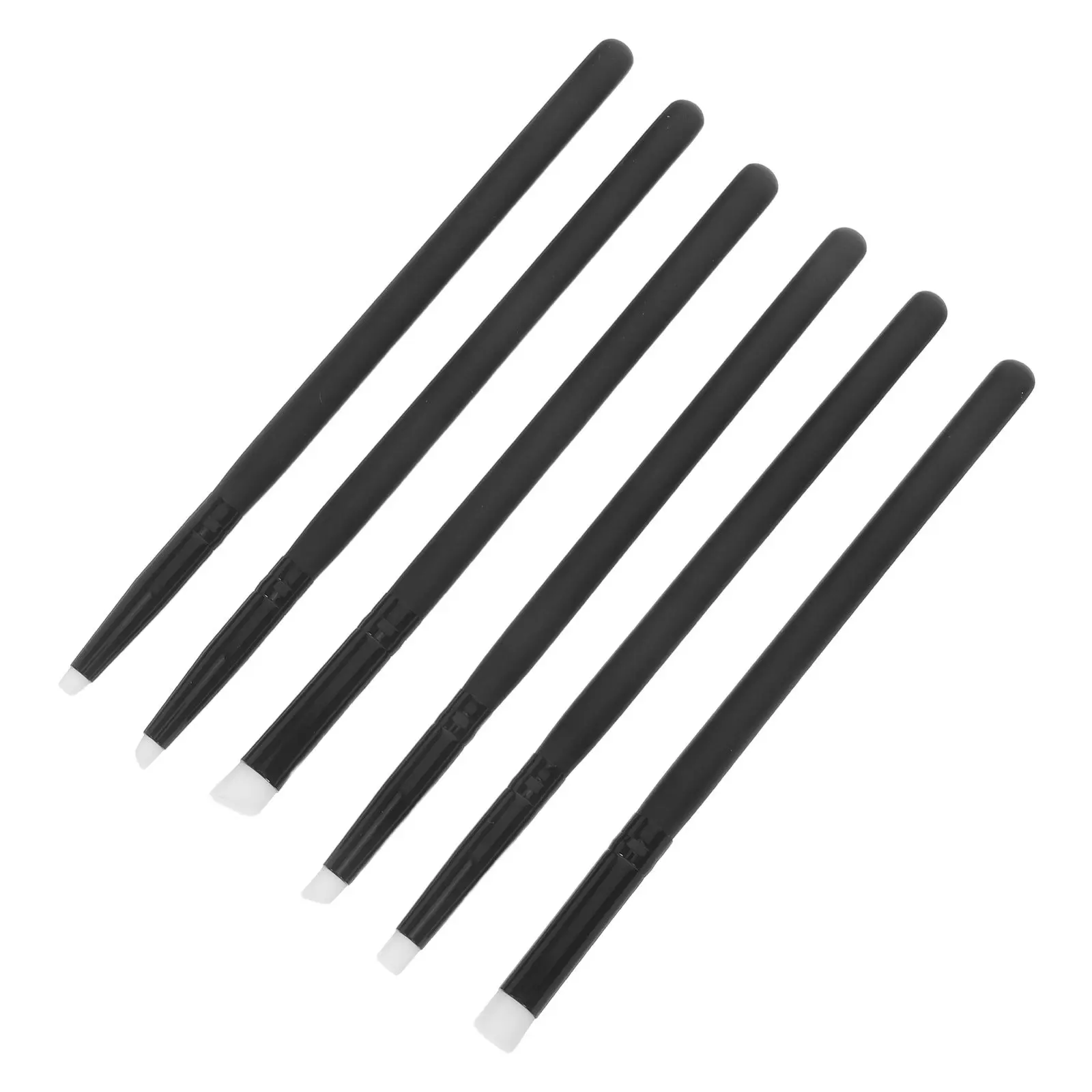 6Pcs Miniature Paintbrushes Set Thin Detail Flat Paddle Blending Brushes for Art Supplies Painting Supplies Card Making Projects