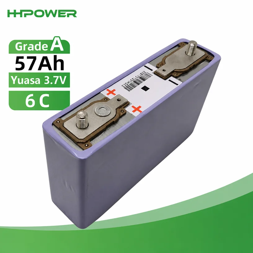 Yuasa 57Ah LEV50 NMC Battery Cell High Rate High Discharge 6C  Prismatic Lithium Ion Battery 3.7V Yuasa Battery for Car Audio