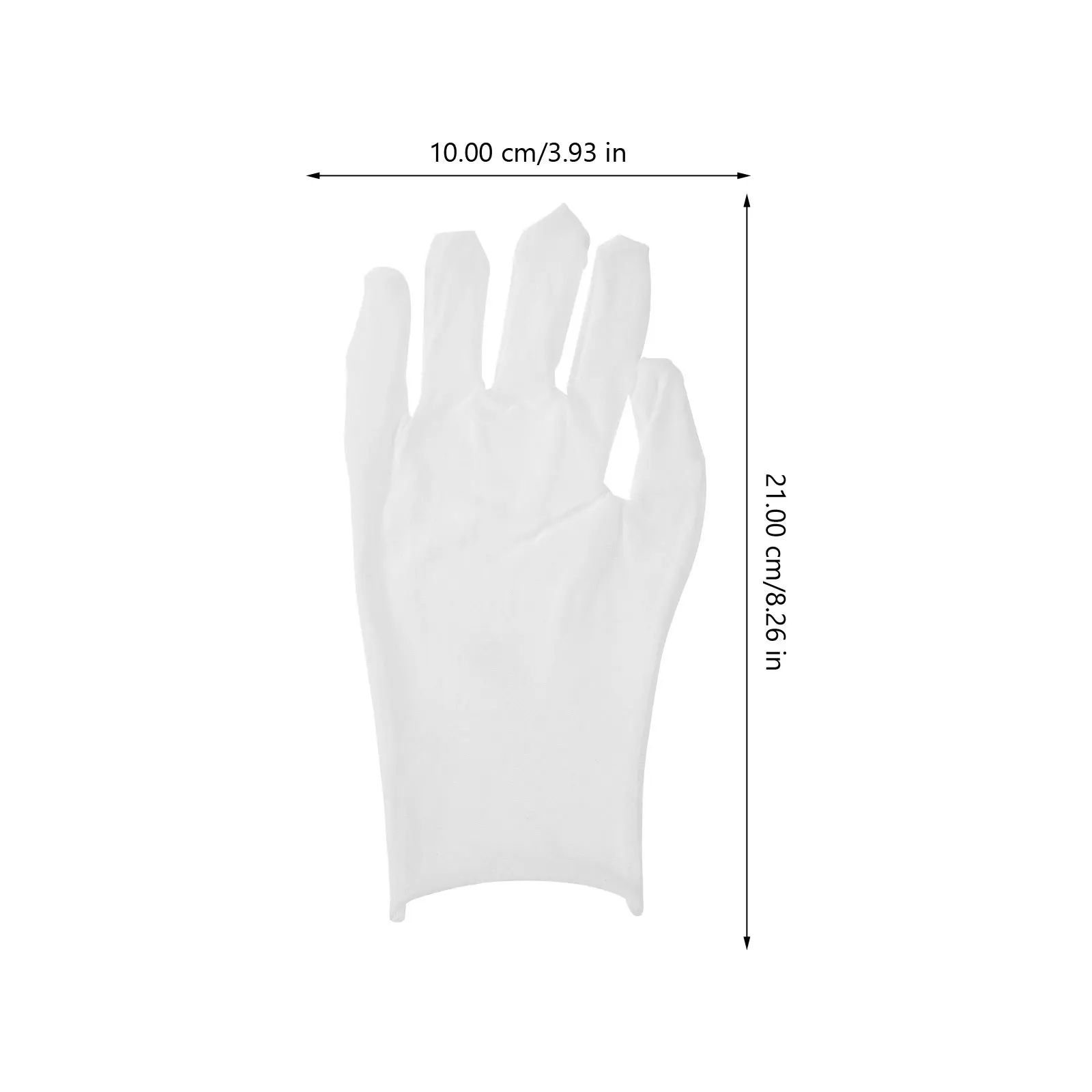 6 Pairs White Cotton Inspection Gloves for Jewelry Handling Soft Breathable Comfortable Daily Use