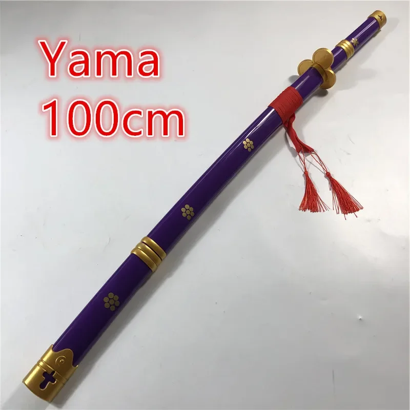 Anime Cosplay 100cm Yama Sword Weapon Armed Katana Espada Wood Ninja Knife Samurai Sword Prop Toys For Teens