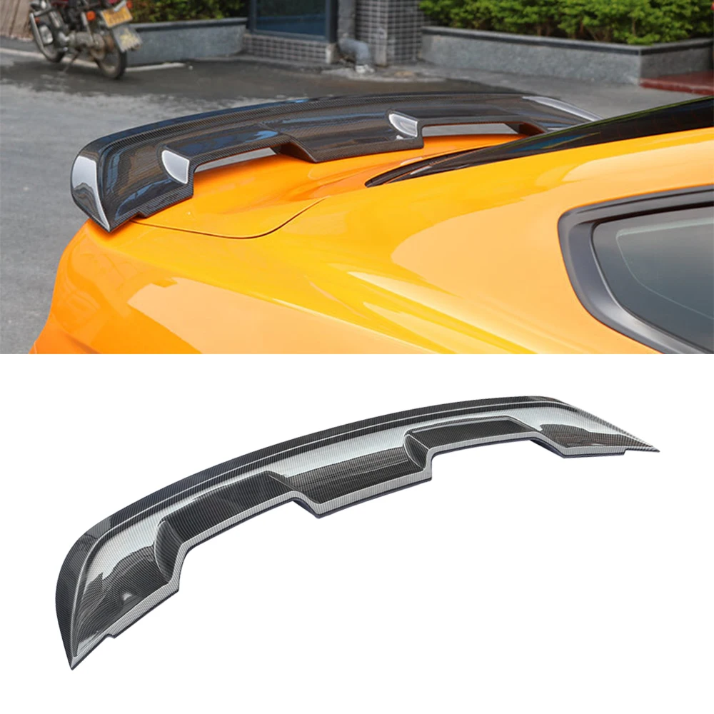 For Ford Mustang GT500 2015-2022 Car Styling High Quality ABS Exterior Rear Spoiler Tail Trunk Boot Wing Decoration Glossy Black