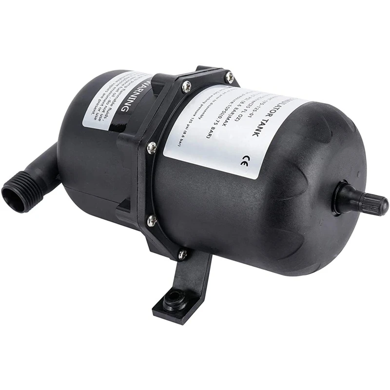 Pressão tanque água bomba fluxo controle 0.75 L 125PSI impermeável para barco marinho RV