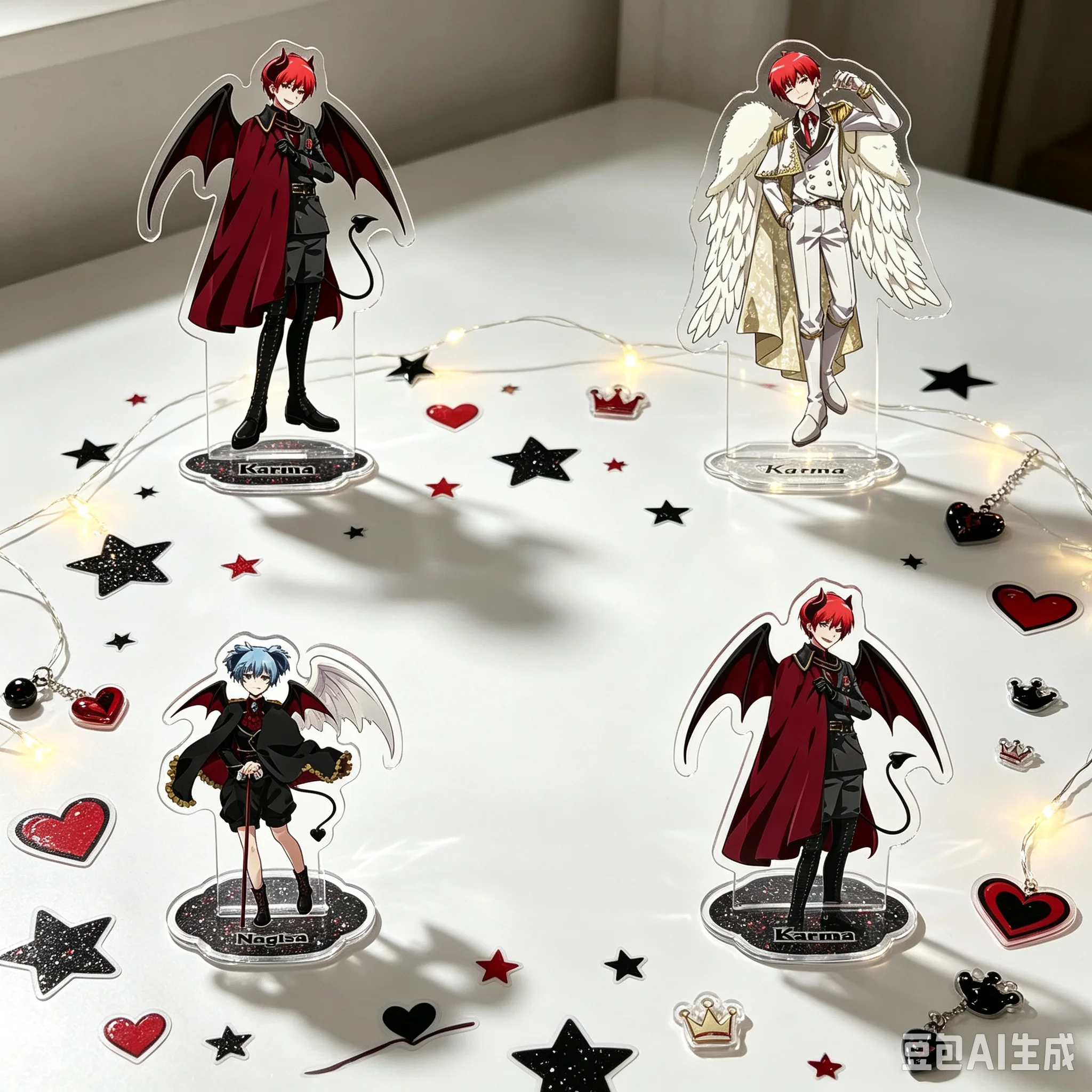 HOT 15cm Anime Assassination Classroom Acrylic Stand Modlel Desktop Decoration Game Collectible Ornament Gift For Fans Keychain