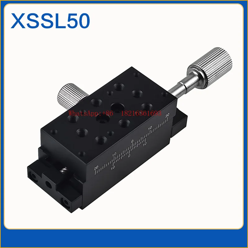 Precision Optical Fine Adjustment Displacement Slider XSS50/100XSL90/60X Axis Dovetail Groove Manual Slider