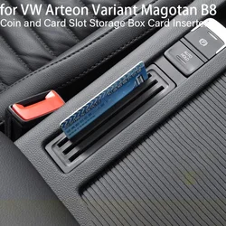 Coin and Card Slot Storage Box Card Inserter for VW Arteon Variant Magotan B8 Interior Accessories 2019 2020 2021 2022 2023