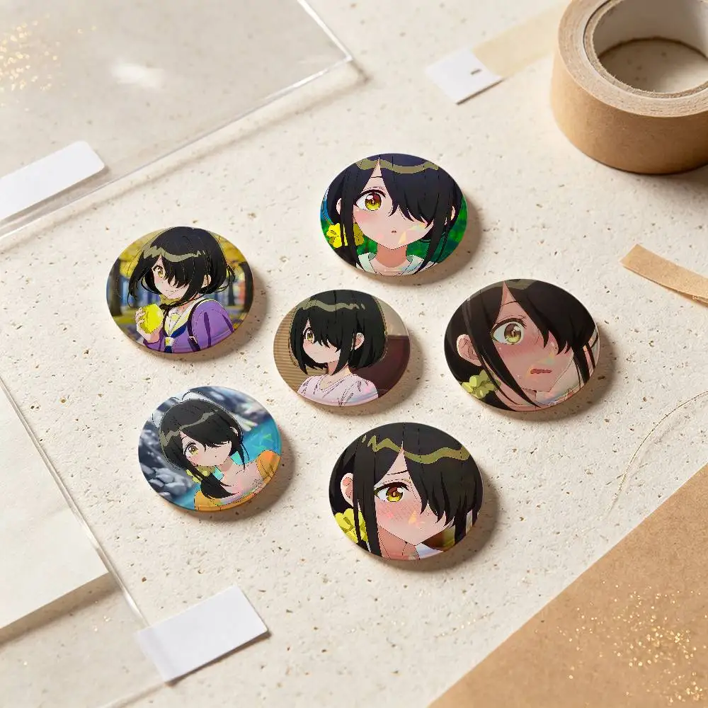 Kotono Shiunji Anime Figure Badges Button Round Creative Pin Brooch Badge Bag Decor Accessories Fans Collect Friends Gifts