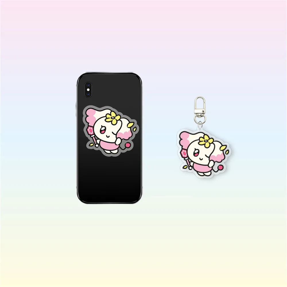 2 قطعة/المجموعة Kpop ATEEZ Mighteez حامل هاتف أكريليك كيرينغ الكرتون نمط المفاتيح ملحقات الهاتف Hongjoong San Yunho المشجعين هدية #3