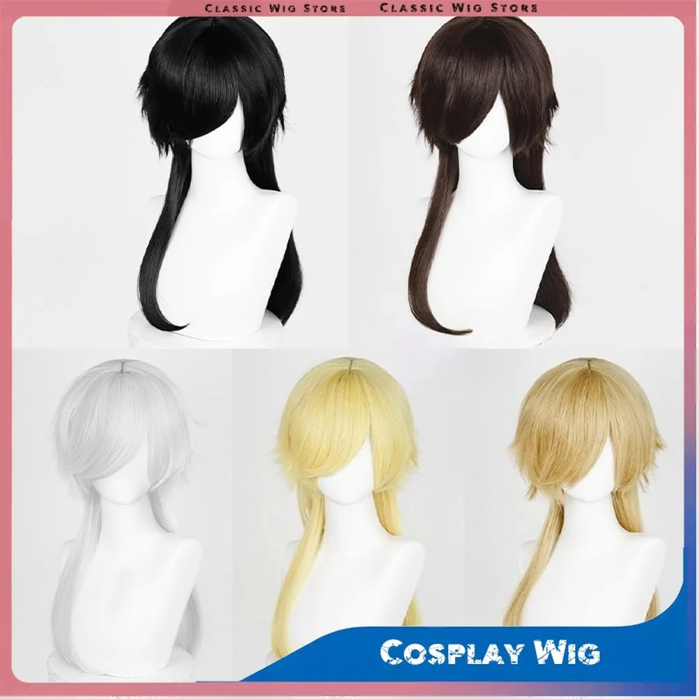 

Мужской длинный парик, прямые синтетические термостойкие волосы, парики для мужчин, повседневный костюм для вечеринки, принц, нежный японский мальчик, натуральные волосы