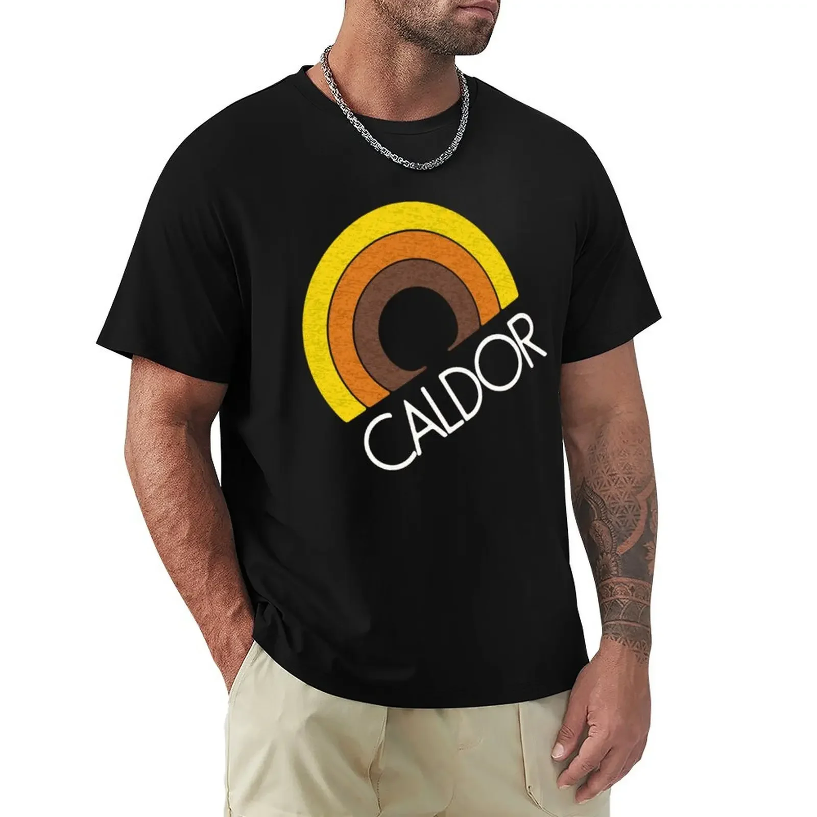 Caldor Discount T-shirt hippie clothes plus sizes blacks mens clothes Robin Trower for earth below T-shirts heavyweight fashion