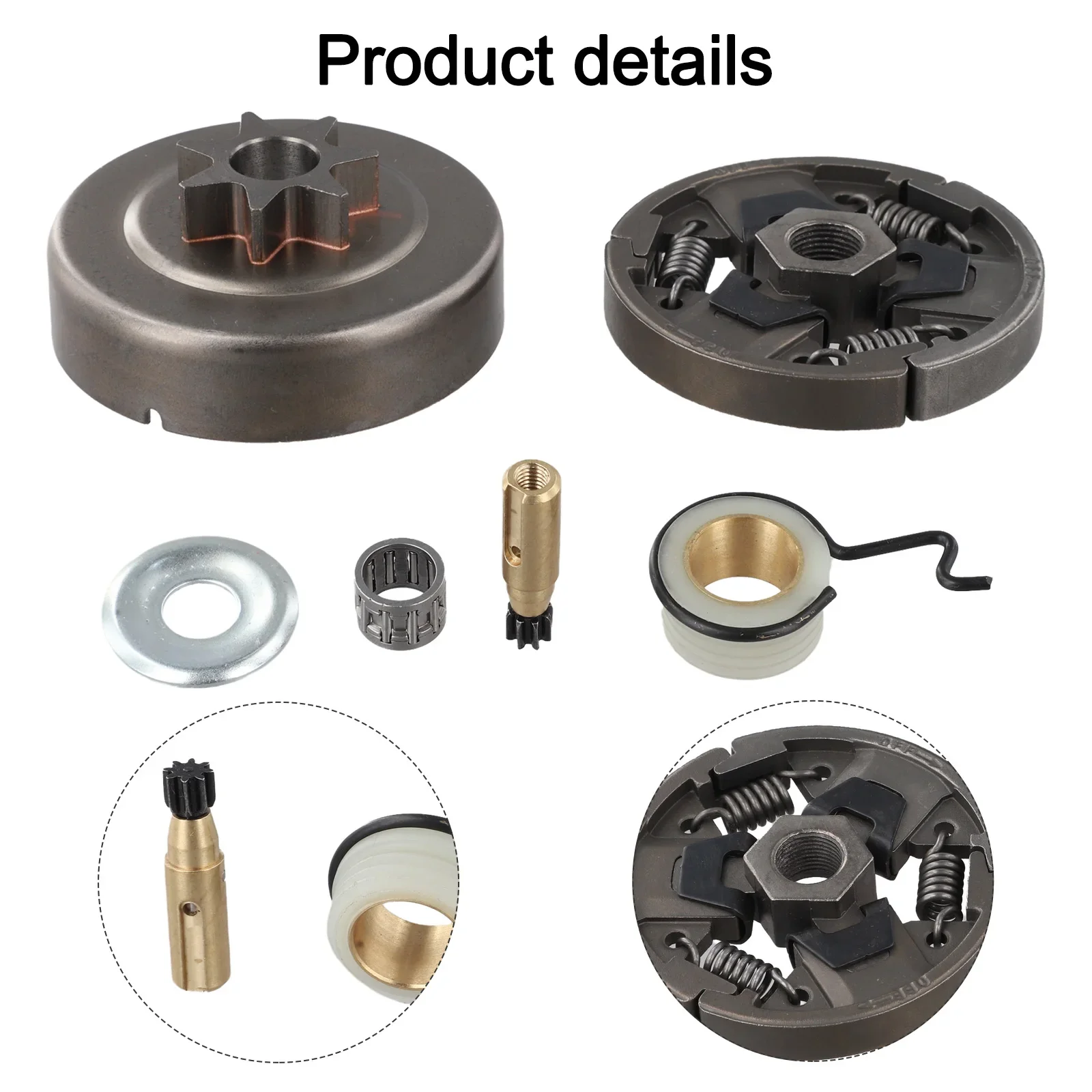 For SL 025 Clutch Drum Kit Maintenance And Repair Chainsaw Accessory Replacement Parts 7-Tooth Coupling Included