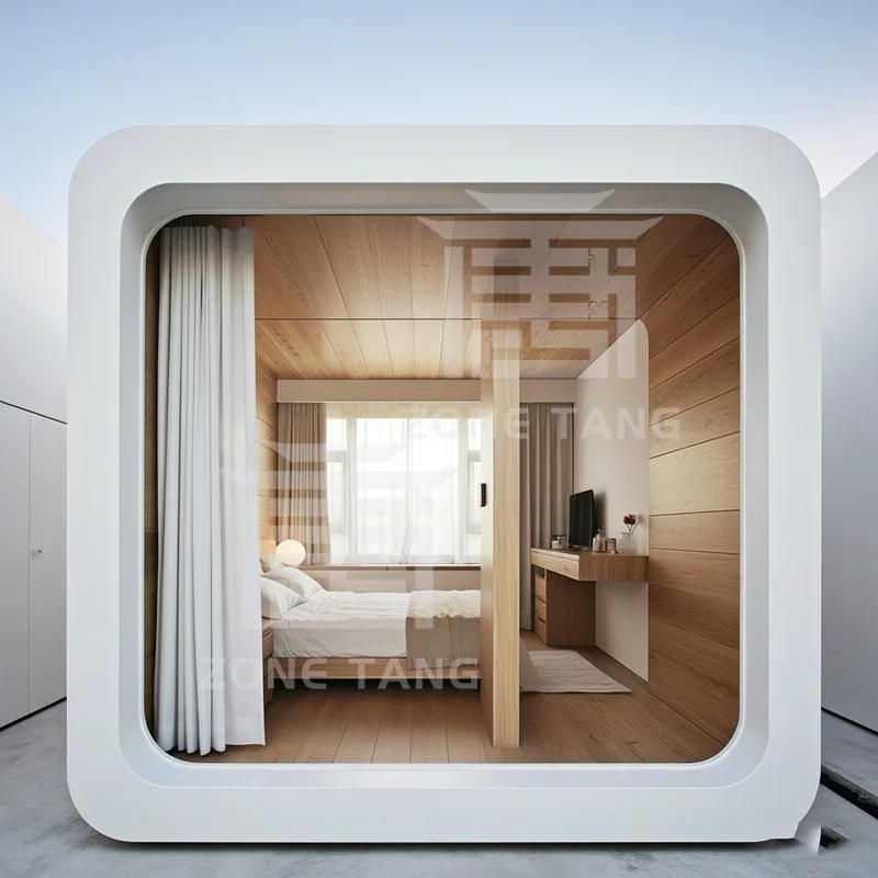 منزل وحدات مسبق الصنع تصميم مخصص فاخر حديث للمنزل الجاهز المحمول بسعر المصنع منازل Apple Capsule Home Houses #5