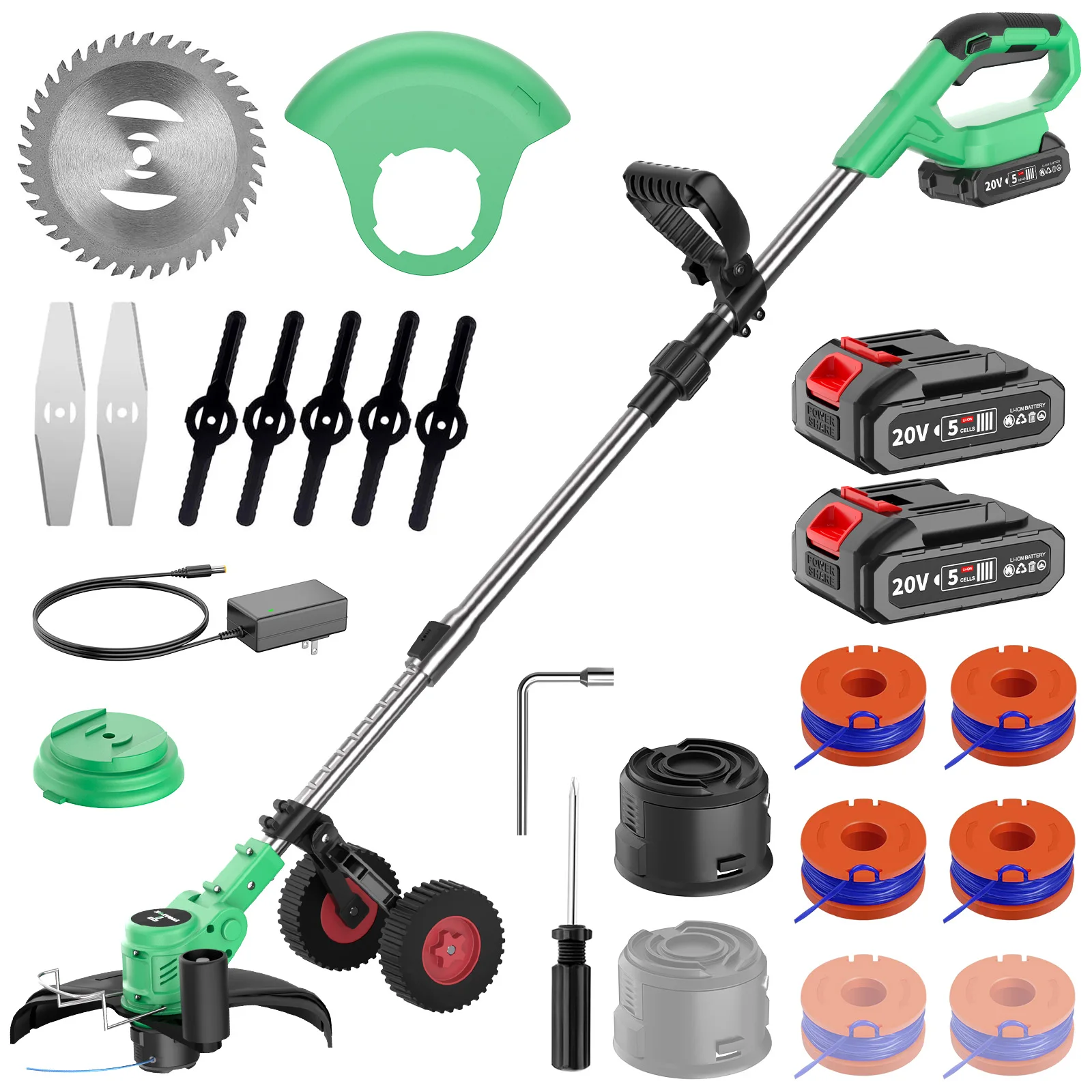 

6000NPM Cordless Handheld Lawn Mower Electric Weeding Tool Garden Lawn Courtyard Suitable for Makita 20V Battery