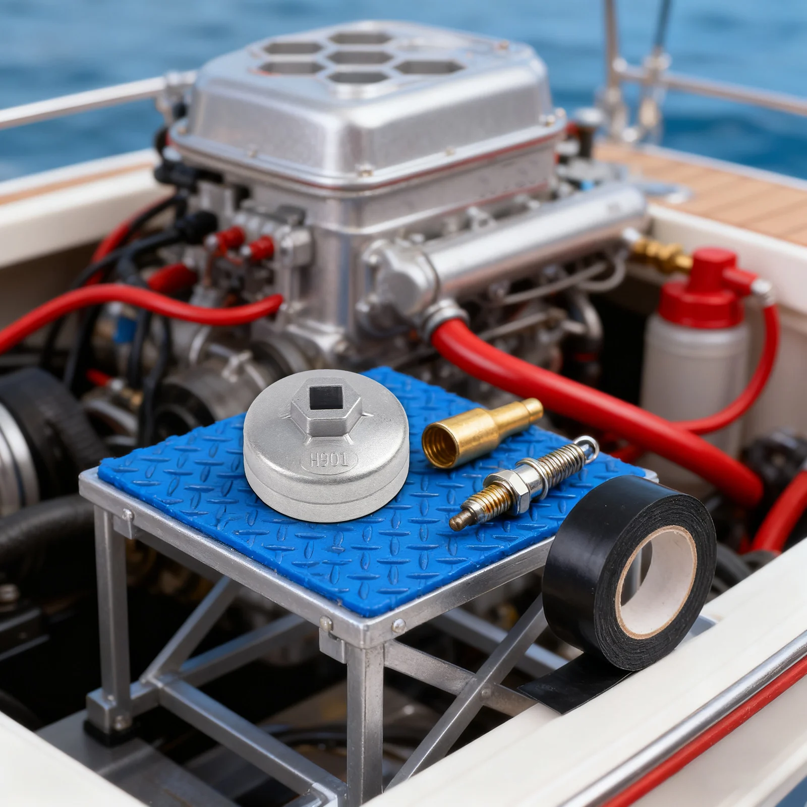 عملي لاستخدام وجع 65 مللي متر 14 المزامير غطاء مرشح الزيت موصل صحيح التثبيت المباشر لأداة مفتاح الربط لإصلاح السيارات