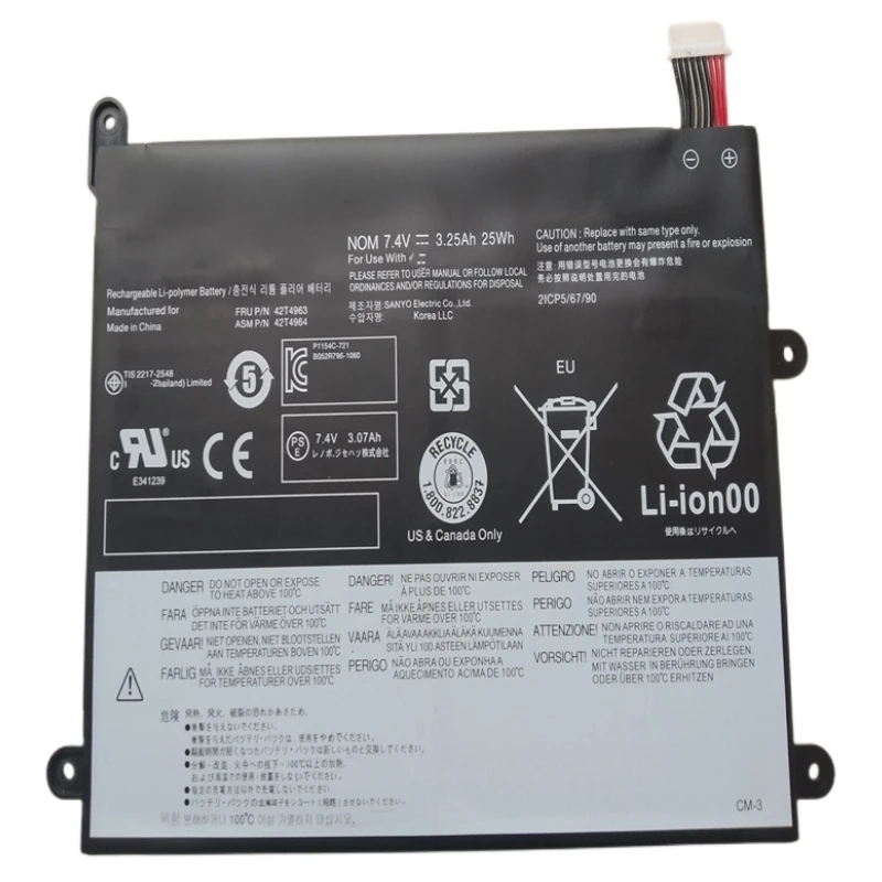 Imagem -04 - Lenovo Thinkpad 1838 Bateria do Portátil Tablet pc 10.1 42t4965 42t4966 42t4985 42t4963 42t4964 Novo