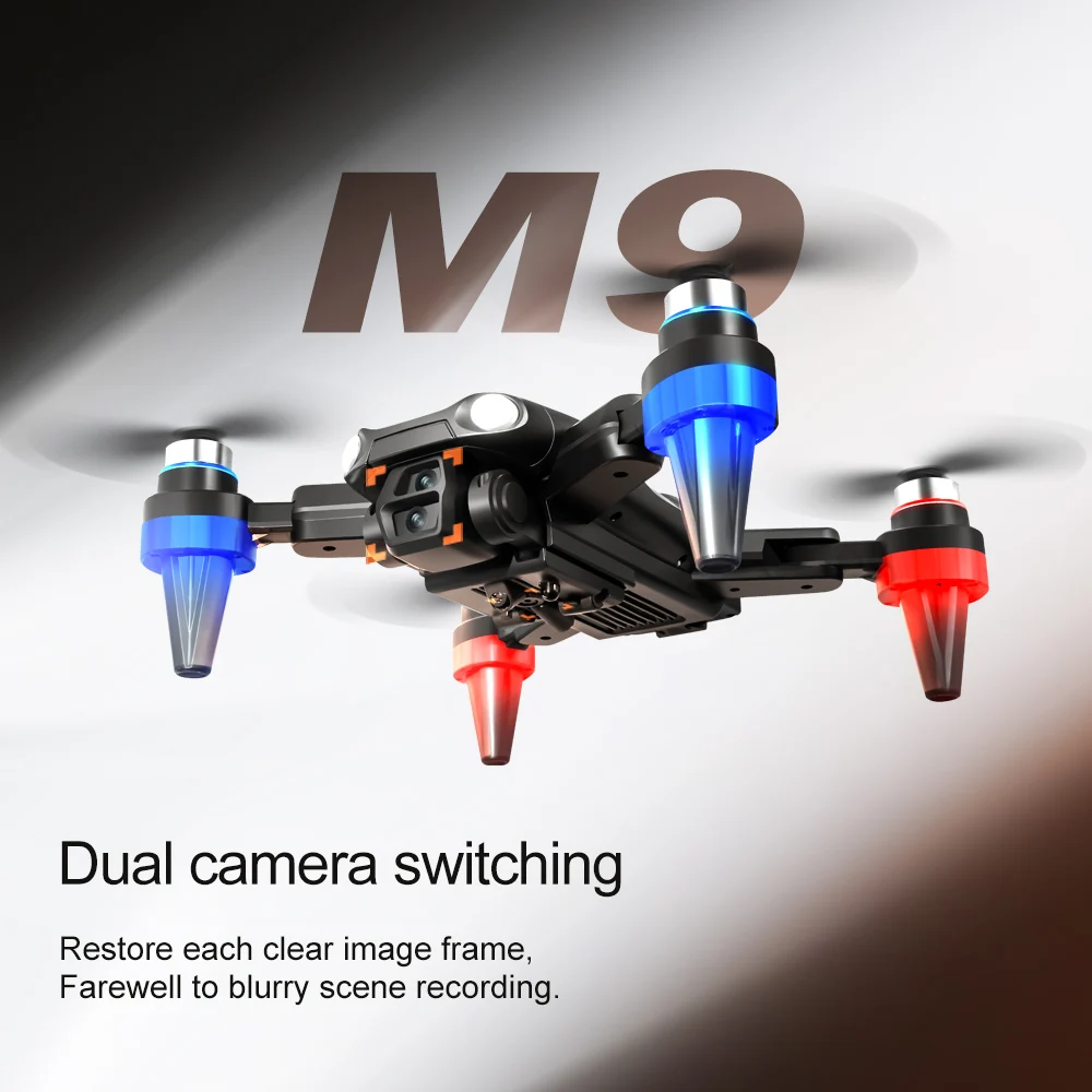 Original M9 Pro Professional 4K Drone with 5G GPS HD Dual Camera Brushless Foldable Quadcopter for Photography RC Drones Toy
