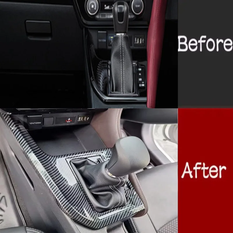 

For Toyota Yaris Ativ/Vois 2023 2024 ABS Car Accessories Car Gear Shift Panel Sticker Cover Trim Decoation
