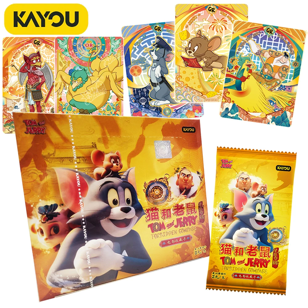 

KAYOU Original Tom and Jerry Cartoon Collection Card Classic Comedy Family Animation Character Card Boys and Girls Hobbies Gift