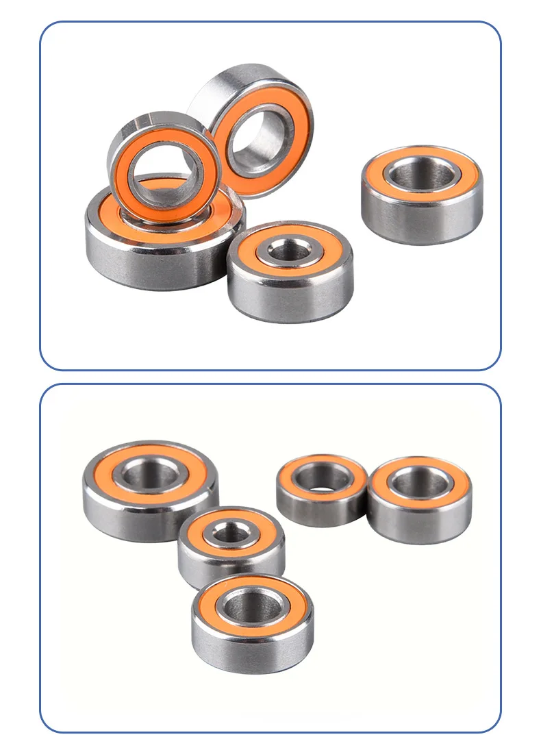 10 Stück Edelstahl-Hybrid-Keramiklager S623C-2OS S695 MR105 MR115 MR95 MR104 MR74 MR128 Spinnrollen-Angellinienrollenlager – Detail 2