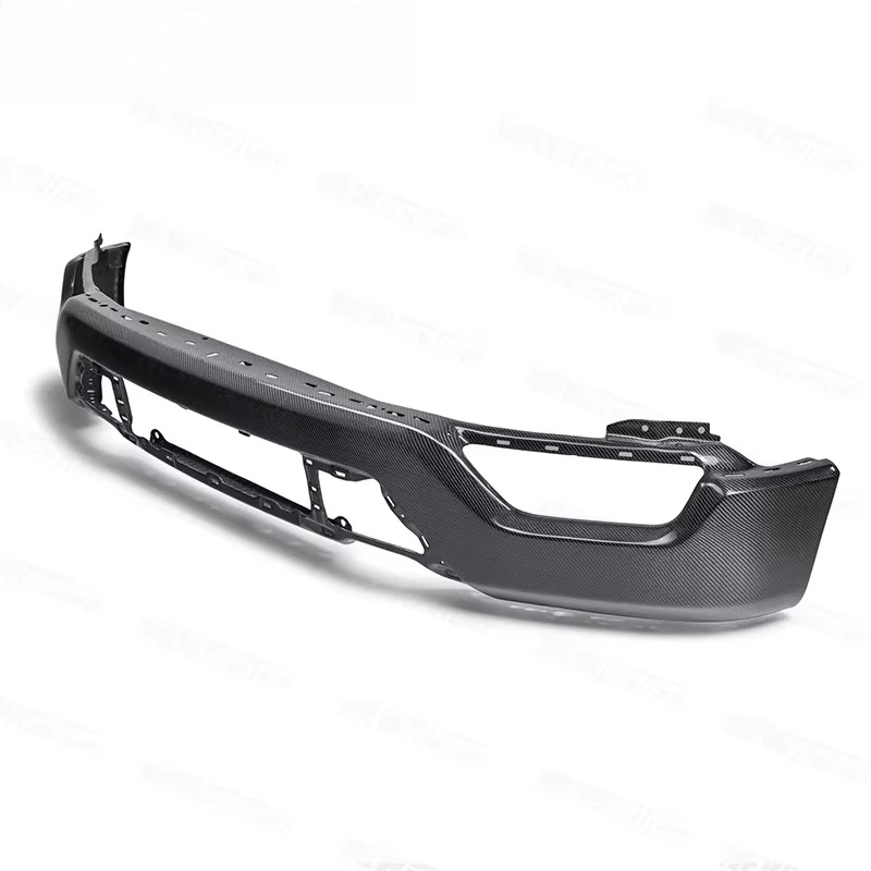 New High-quality Real Carbon Fiber MBJ-style Direct Replacement Front Bumper in Carbon Black Bolt-On for 2021-2024 for F-150 3