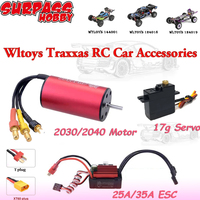 Surpass Hobby 2030 2040 Brushless Motor 25A 35A ESC 17g Servo Combo Set for Wltoys 144001 124019 Traxxas 1/18 1/20 RC Car Truck