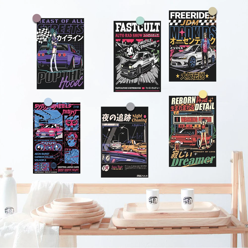 10PCS Cartões de Manga Japonês - Desk Setup Poster avaliação e preço