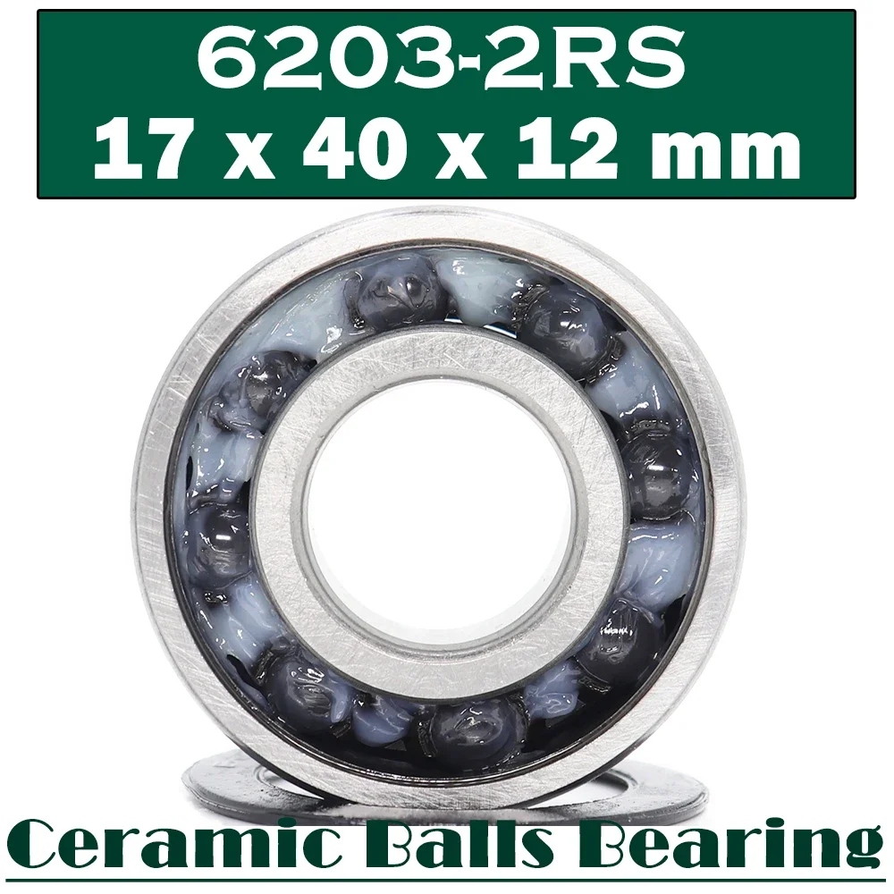 Imagen 4: 1 unidad de rodamientos cerámicos híbridos HC 2RS 6004RS 6005 6006 6007 6008 6203 6204 6205 6206 6302 6303 6304 6305RS de acero cromado/inoxidable