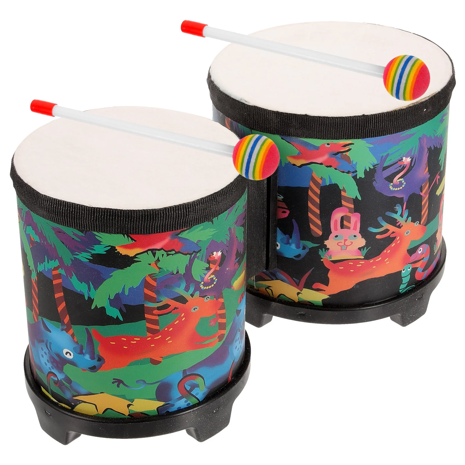 

Baby Toy Drums for Kids Ages 9-12 Musical Instruments Adults Bongos Plastic 5-9 Percussion