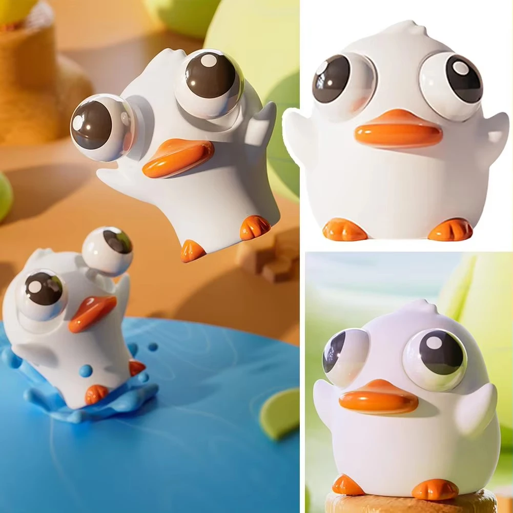 Cartoon Animals Pinch Eye-popping Toy TPR Children's Finger Action Toys Cute Novelty Dolls Decompression Toys To Relieve Anxiety